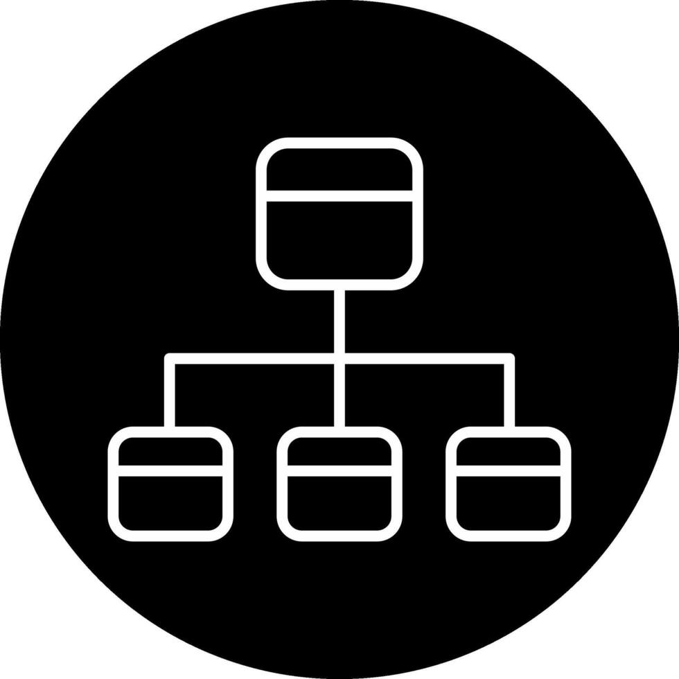 icône de vecteur d'organigramme