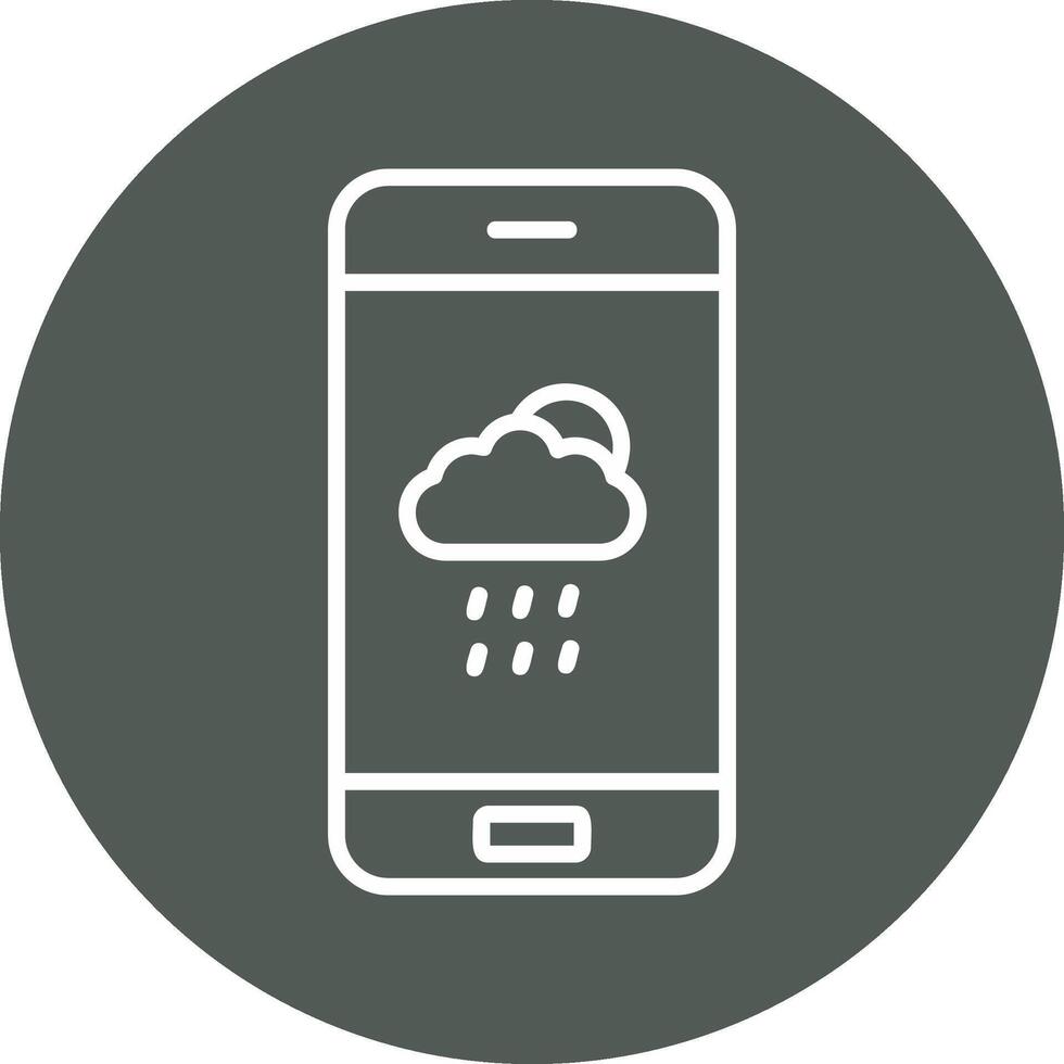 icône de vecteur d'application météo