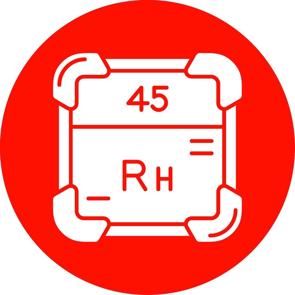 rhodium glyphe cercle multicolore icône vecteur