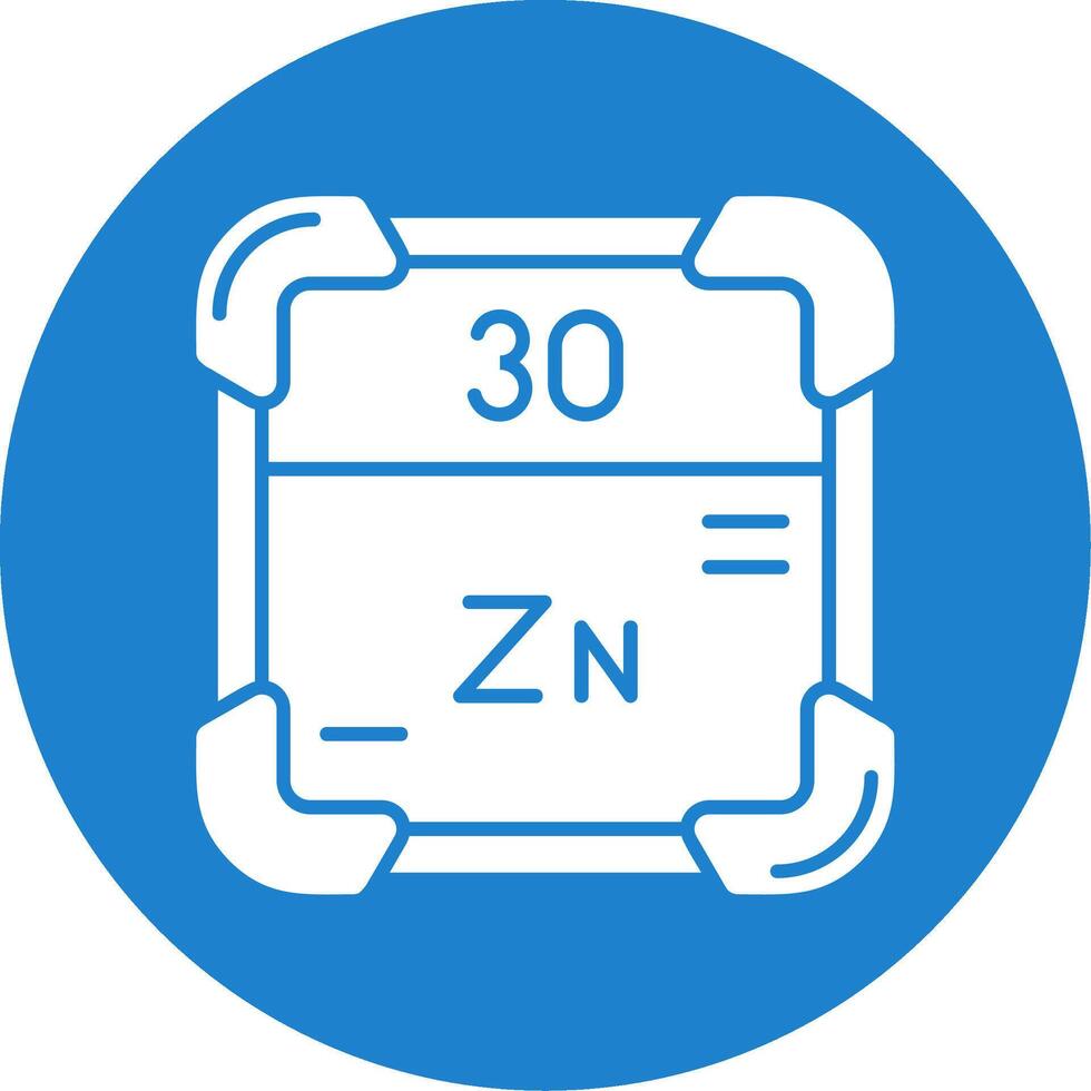 zinc glyphe cercle multicolore icône vecteur