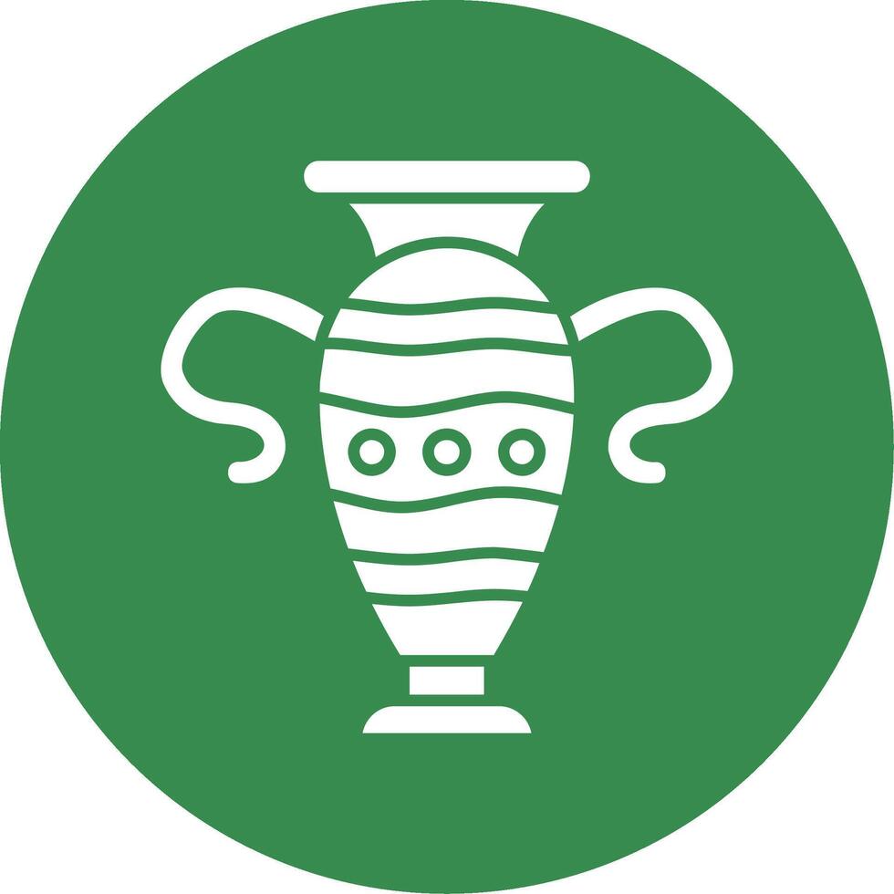 vase glyphe cercle multicolore icône vecteur