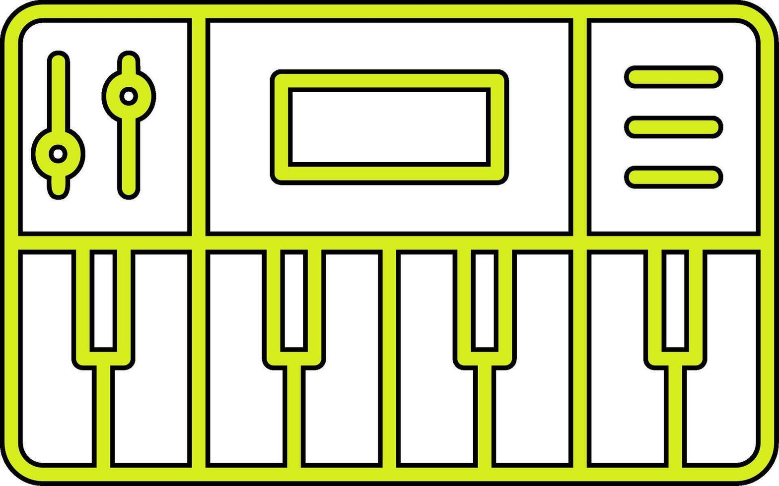 synthétiseur vecteur icône