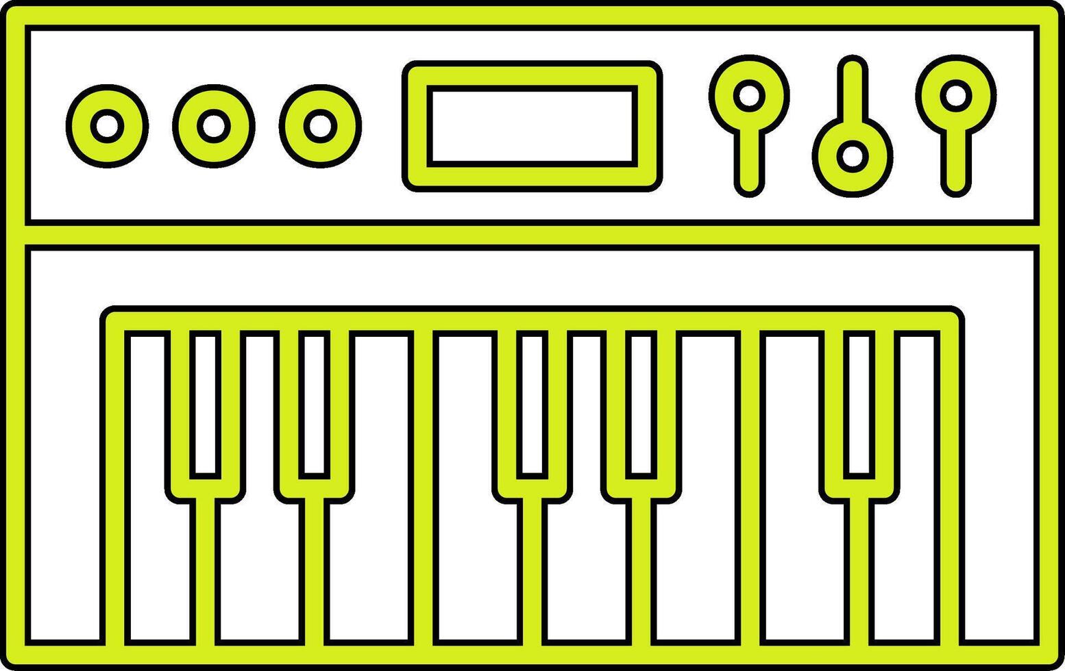 synthétiseur vecteur icône