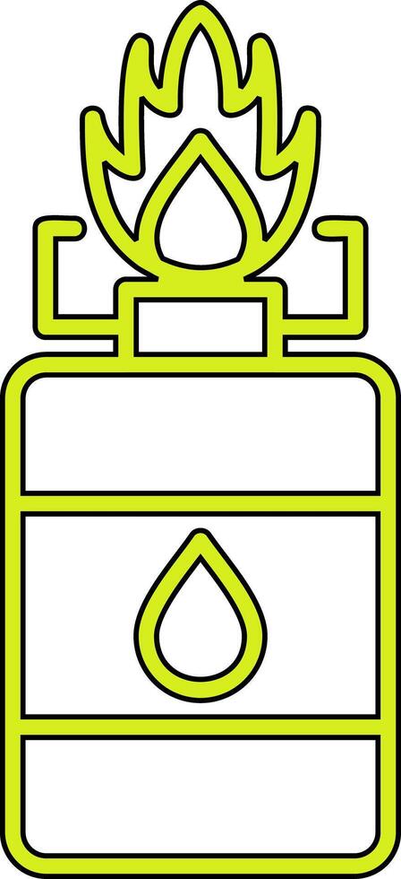 icône de vecteur de gaz de camping