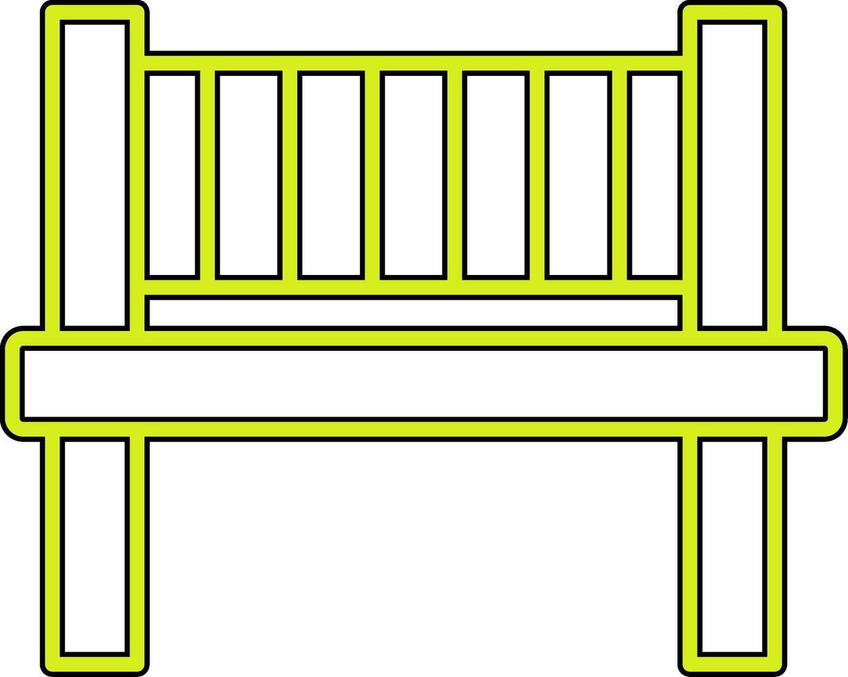 icône de vecteur de banc