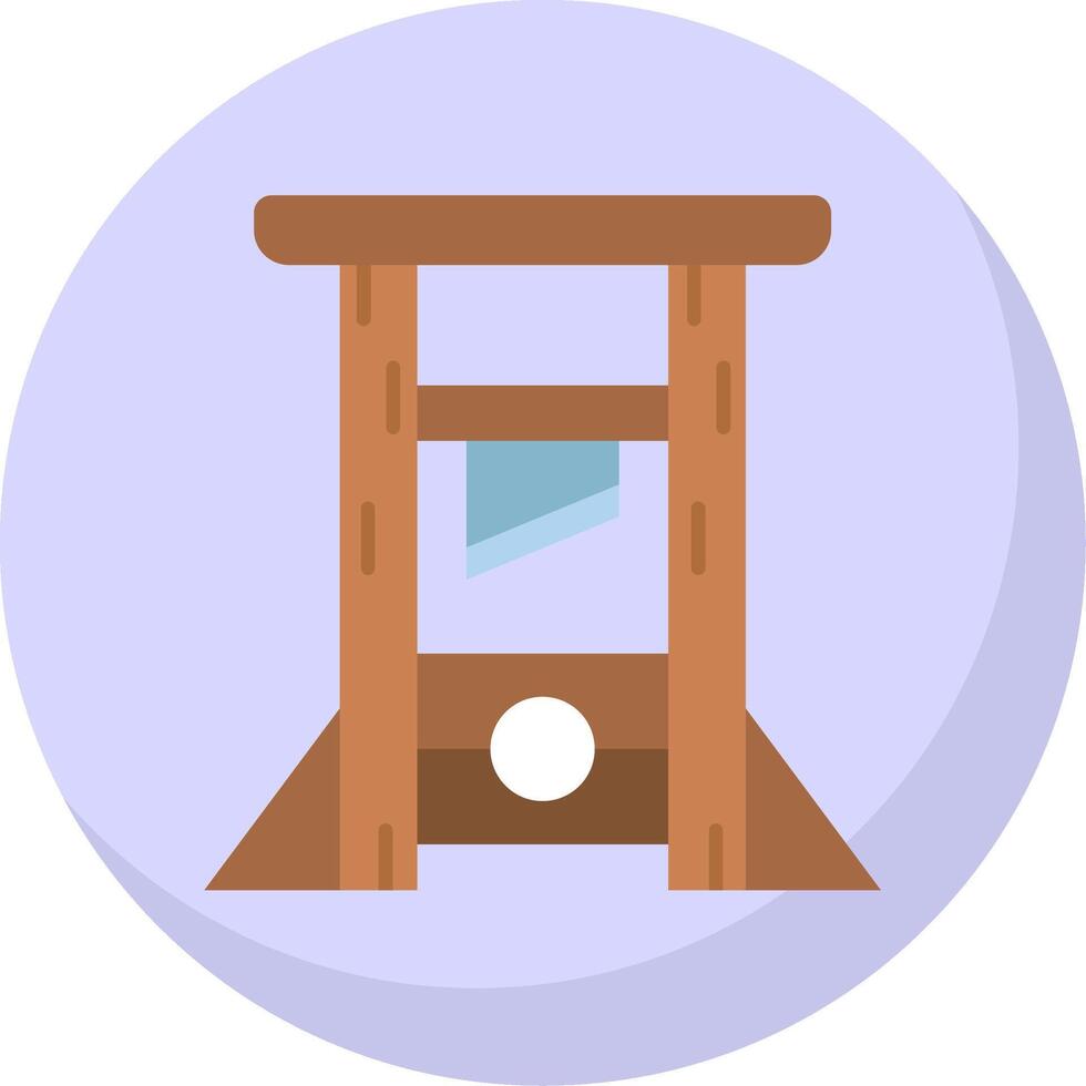 guillotine glyphe plat bulle icône vecteur