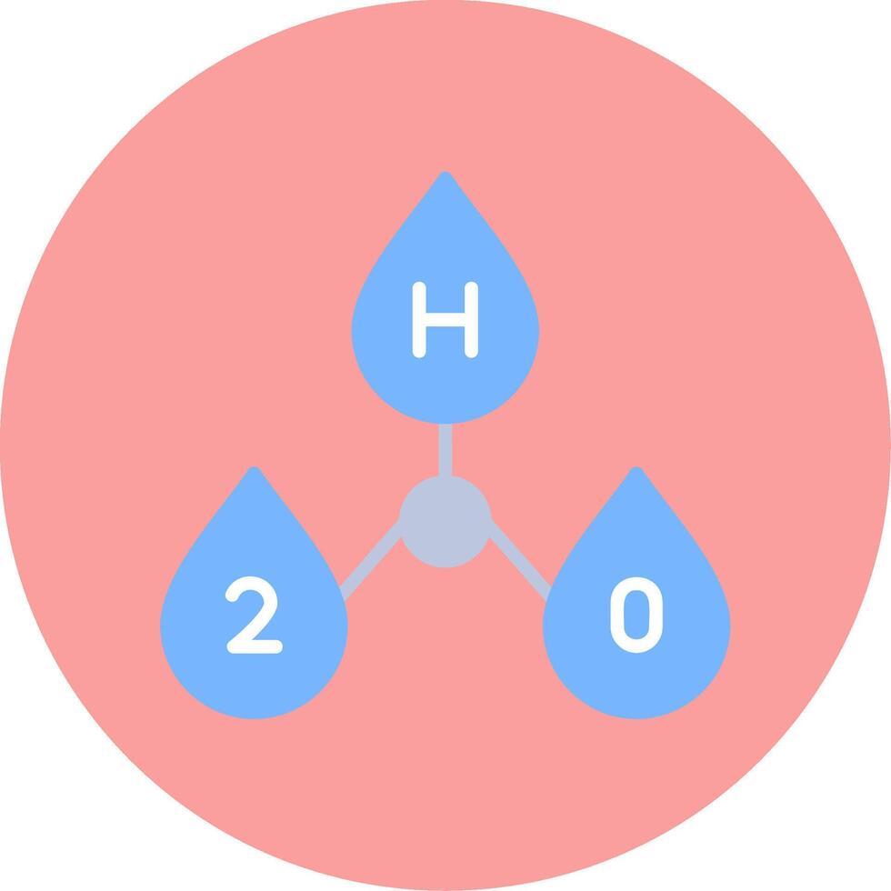 icône de vecteur h2o