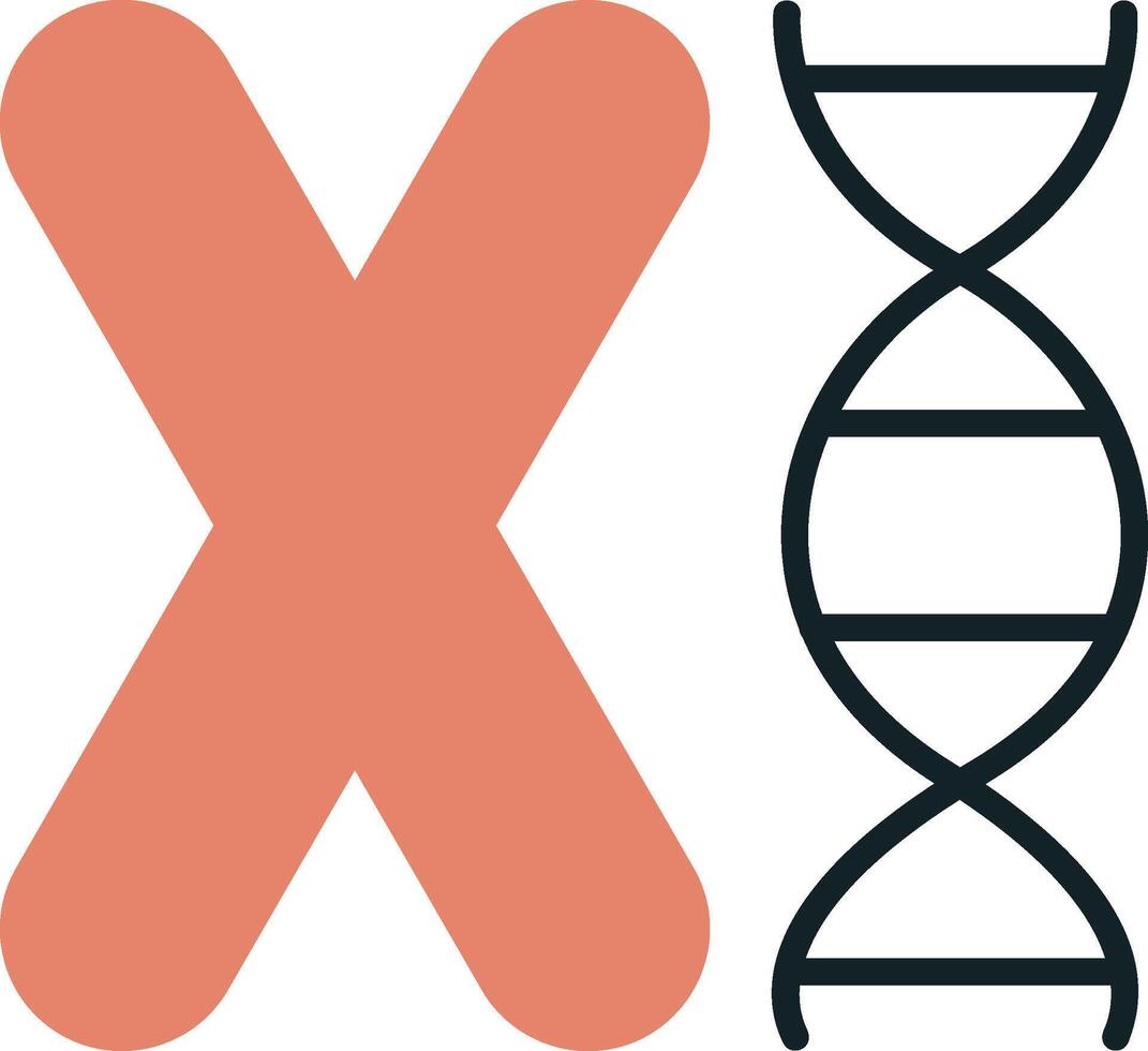 chromosome vecteur icône