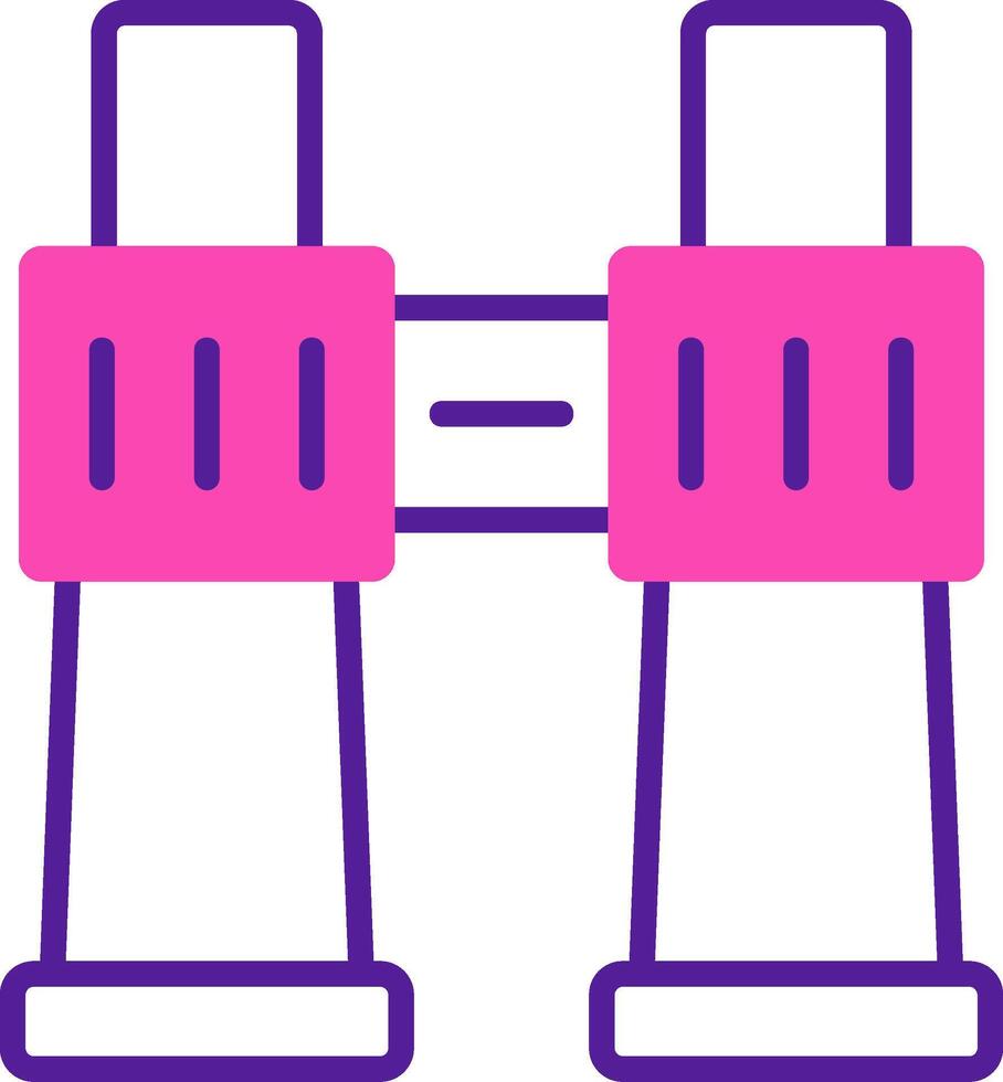 icône de vecteur de jumelles