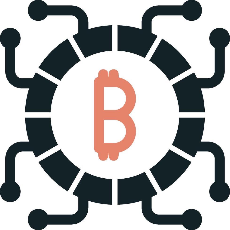 icône de vecteur de bitcoin