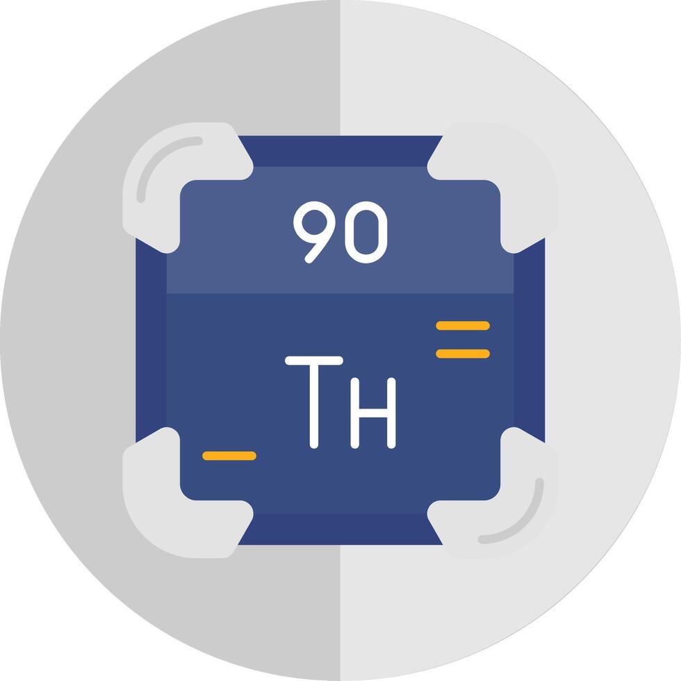 thorium plat échelle icône vecteur