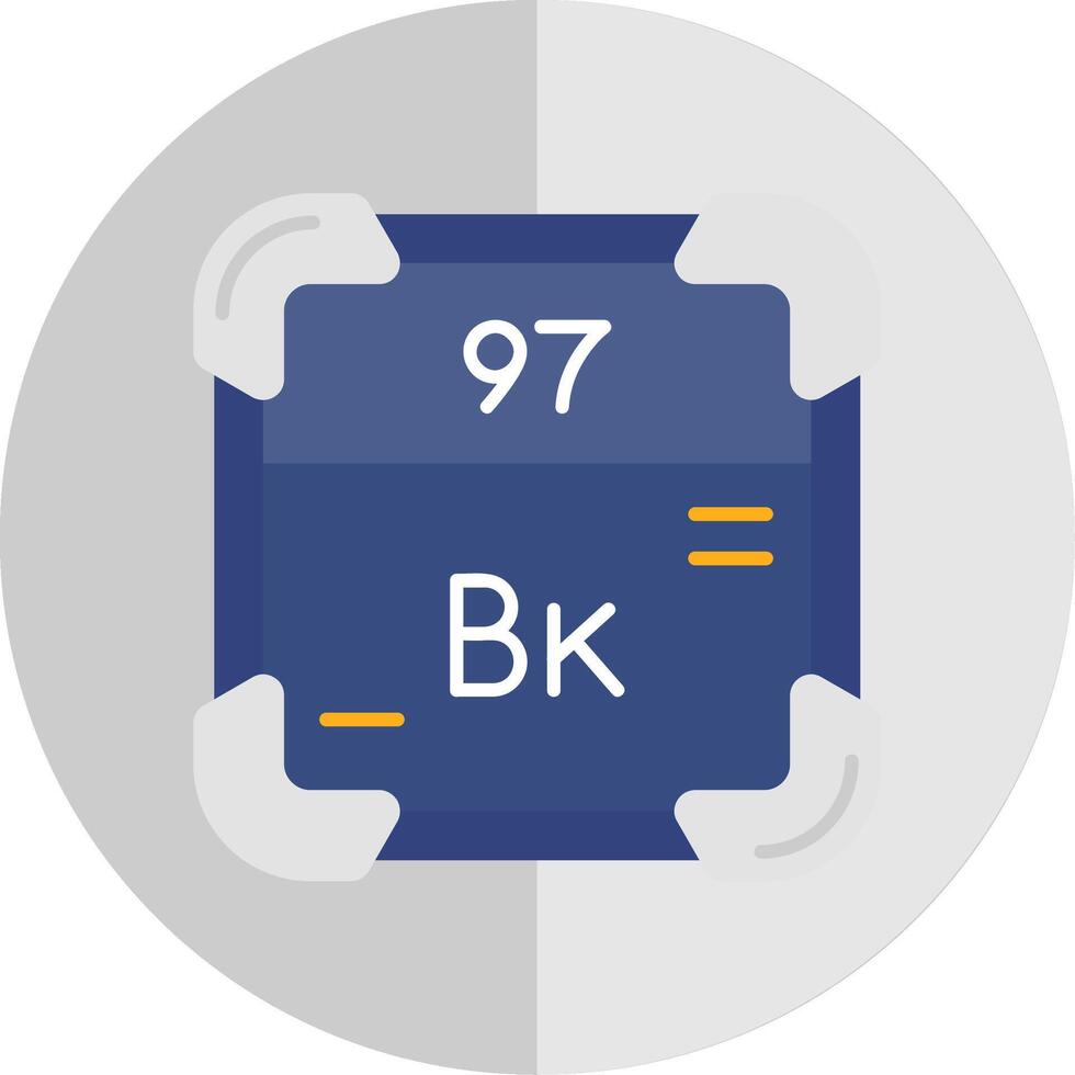 berkelium plat échelle icône vecteur