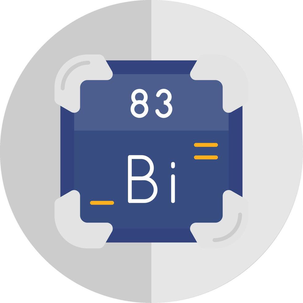 bismuth plat échelle icône vecteur