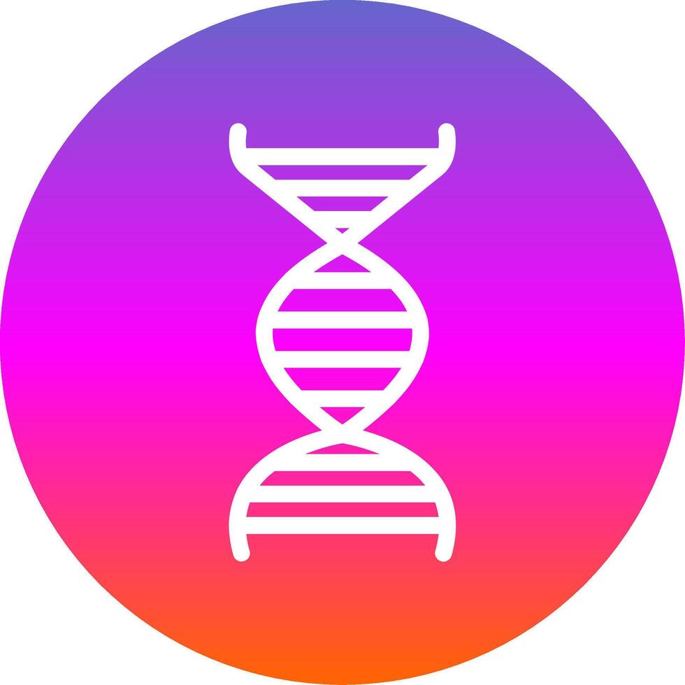 ADN glyphe pente cercle icône vecteur