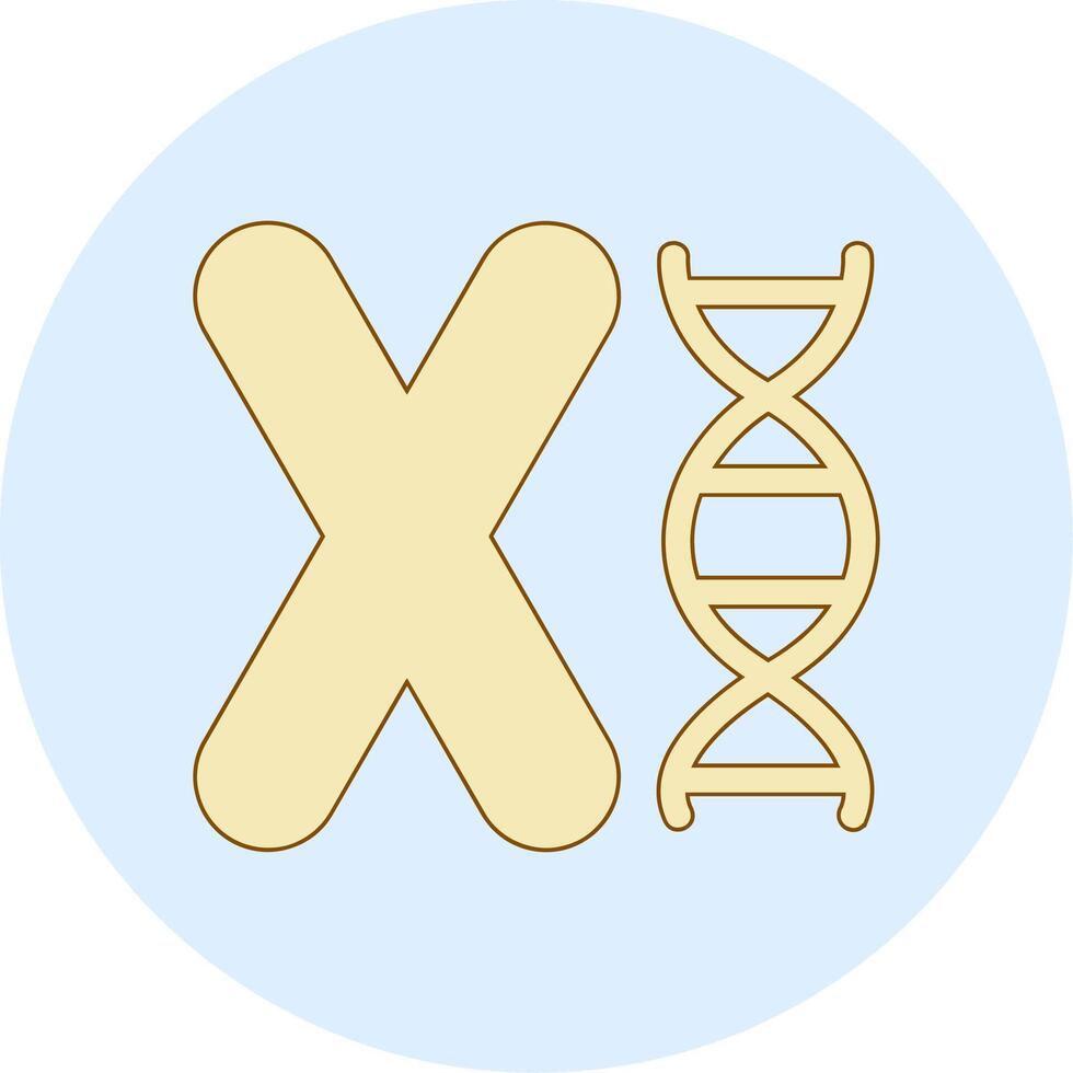 chromosome vecteur icône