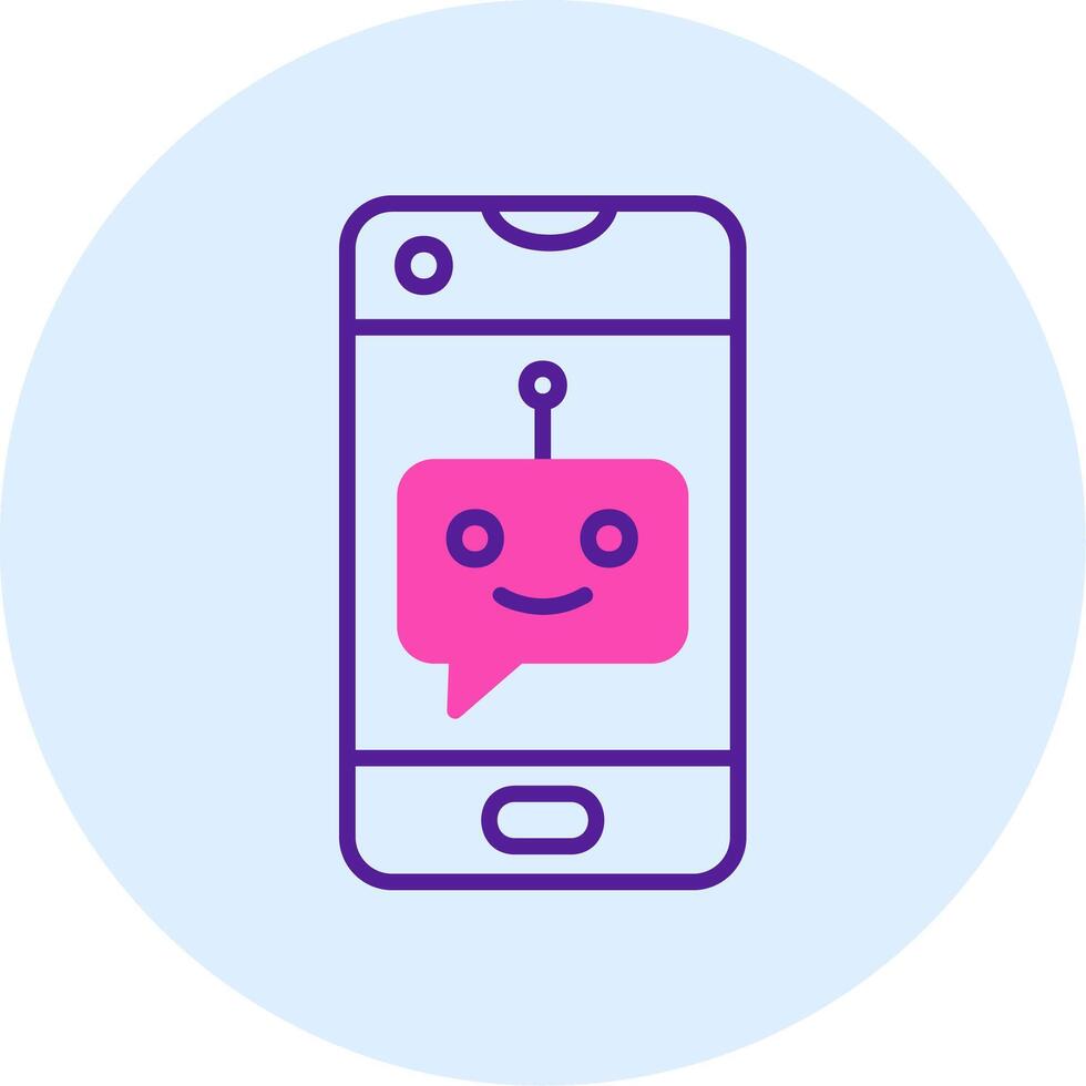 icône de vecteur de chatbot