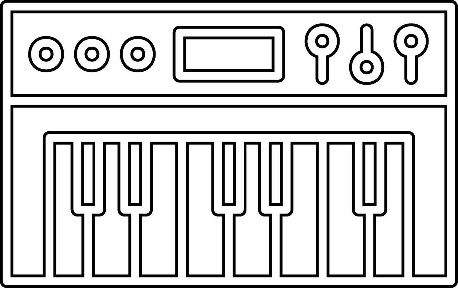 synthétiseur vecteur icône