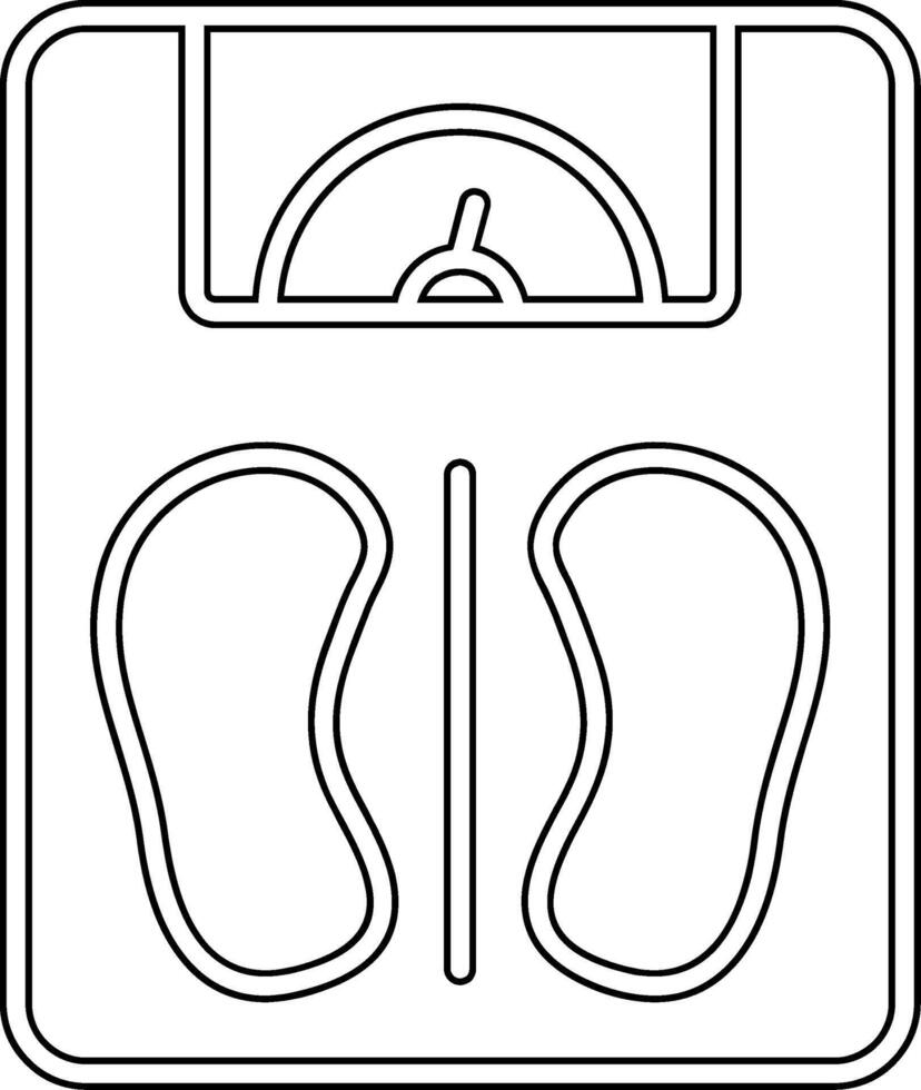 icône de vecteur d'échelle de poids