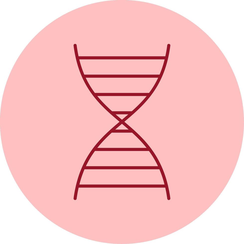 ADN ligne cercle multicolore icône vecteur