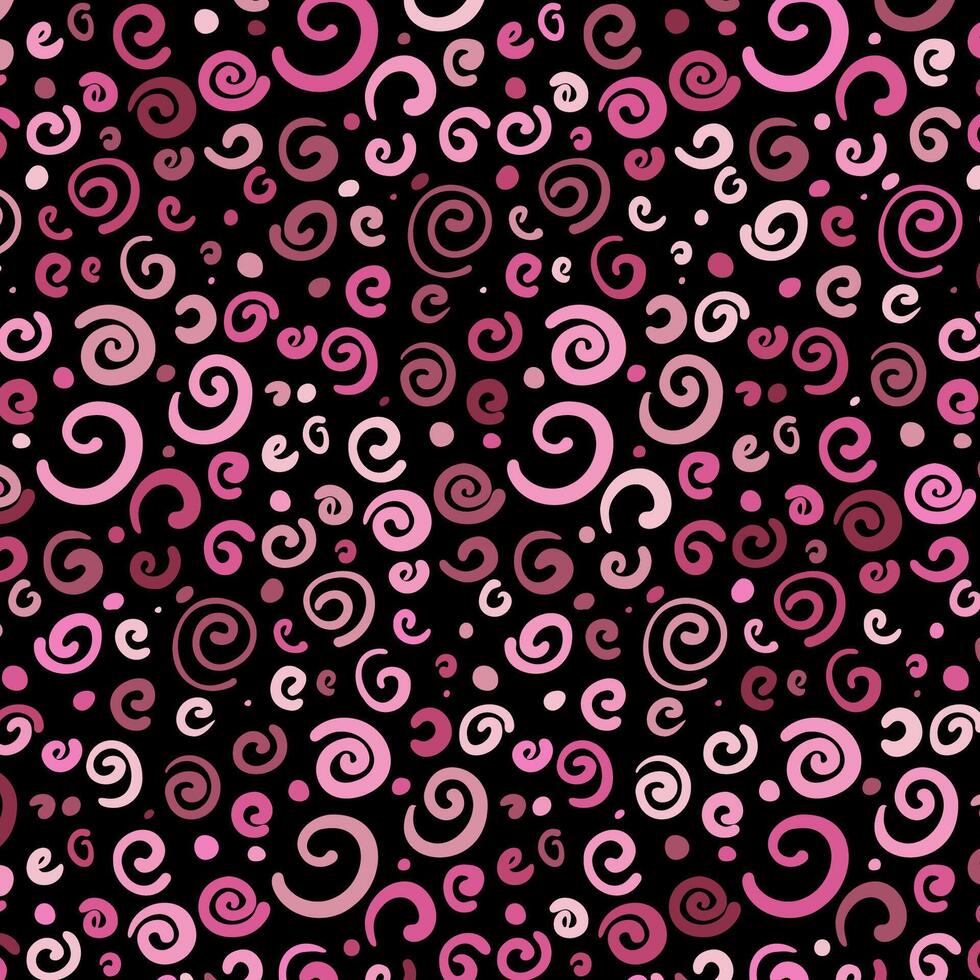 abstrait main tiré rose tourbillonne modèle Contexte vecteur