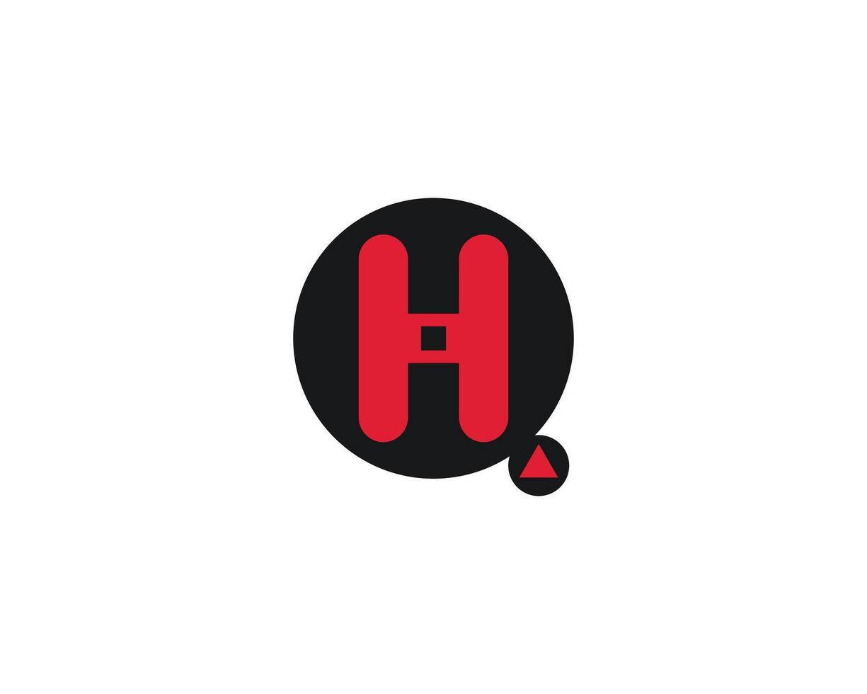 modèle de vecteur de conception de logo lettre hq