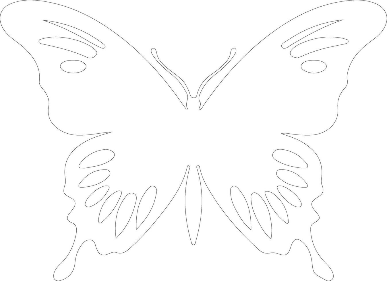 Ulysse papillon contour silhouette vecteur