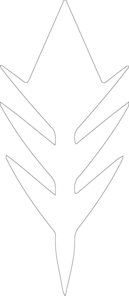 La Flèche icône contour silhouette vecteur