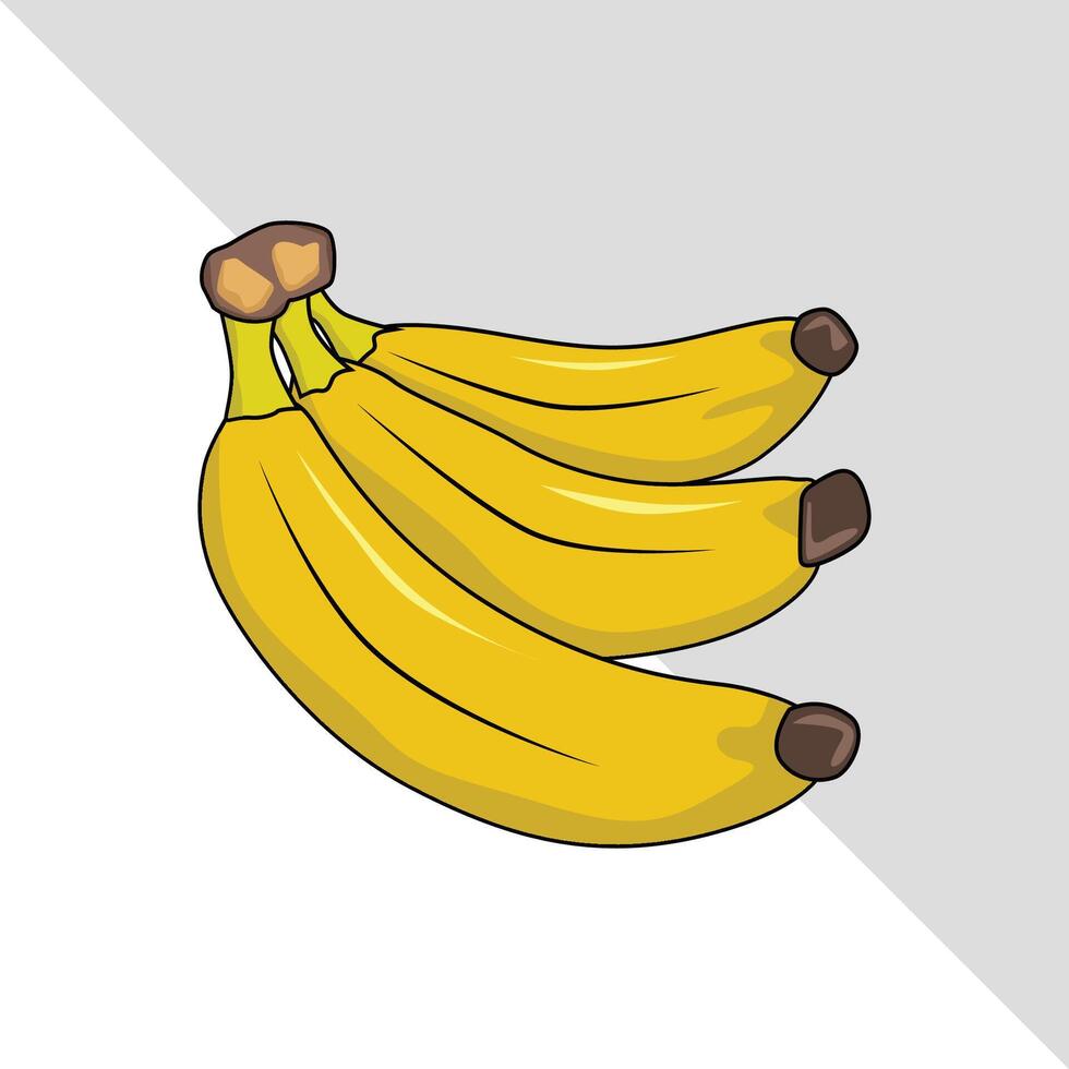banane fruit illustration 2d plat graphique vecteur