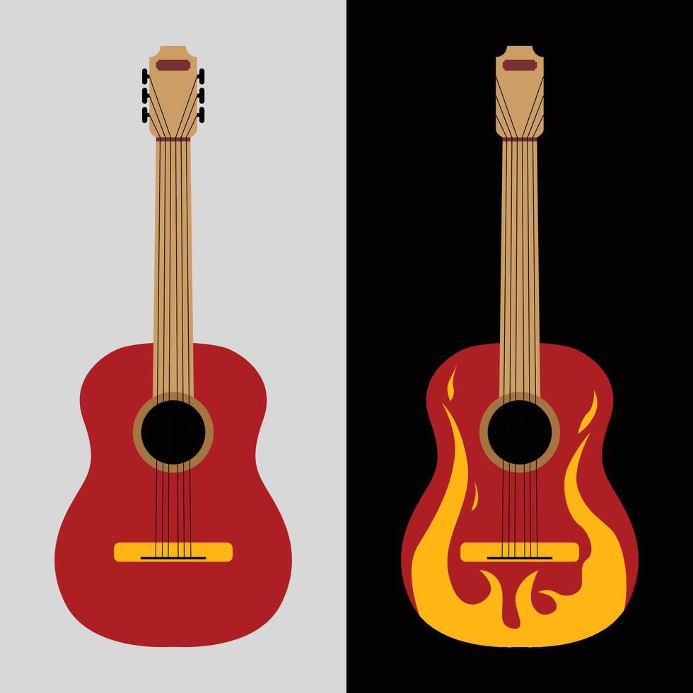 musical instrument guitare illustration vecteur