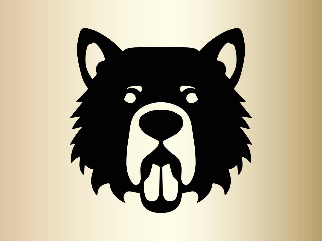 chien logo conception icône symbole vecteur illustration