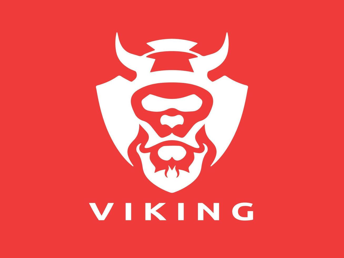 viking logo conception vecteur modèle. Humain viking logo conception icône symbole vecteur illustration.