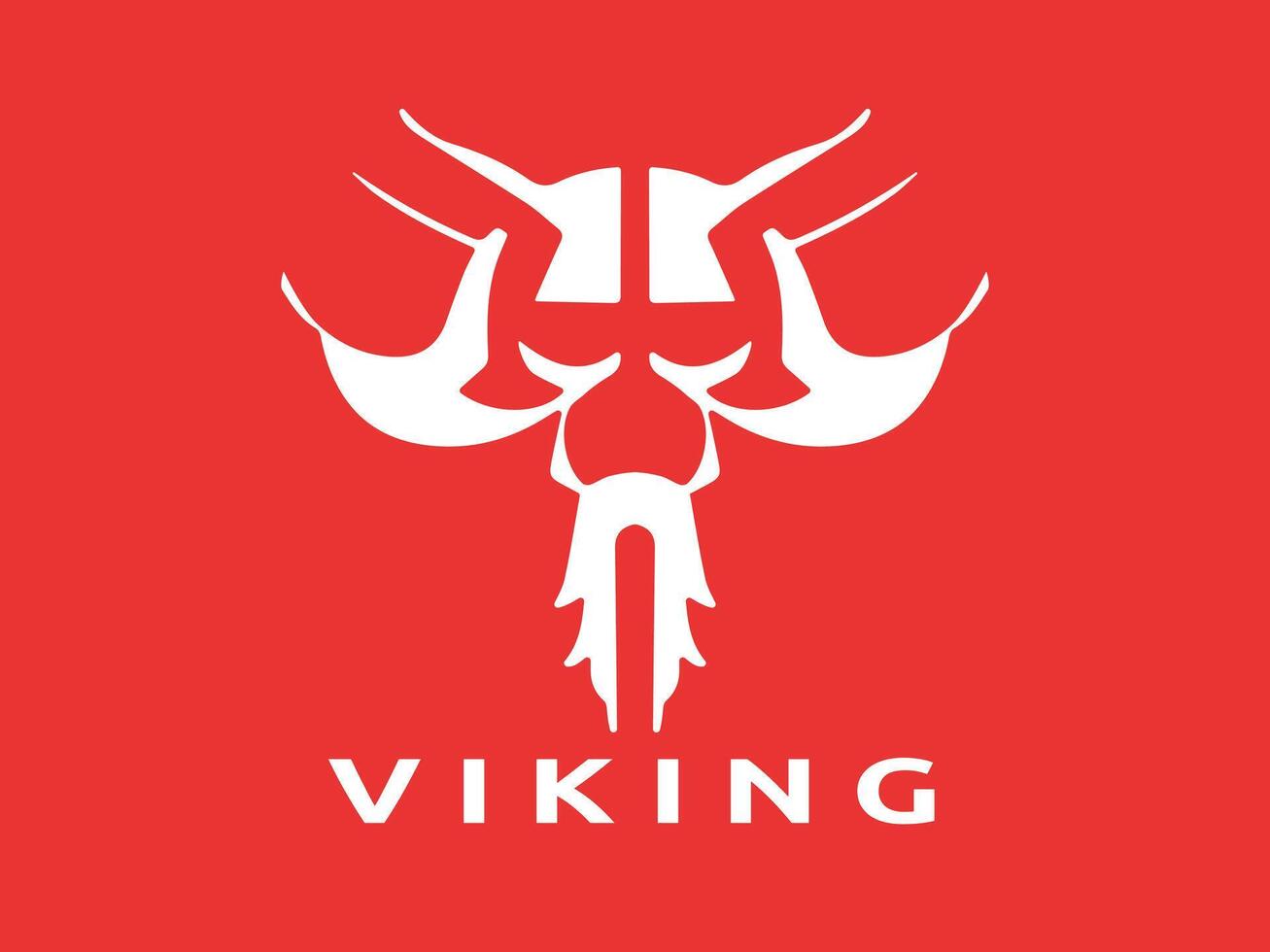 viking logo conception vecteur modèle. Humain viking logo conception icône symbole vecteur illustration.