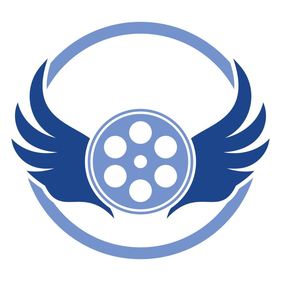 aile film logo modèle conception vecteur icône illustration.