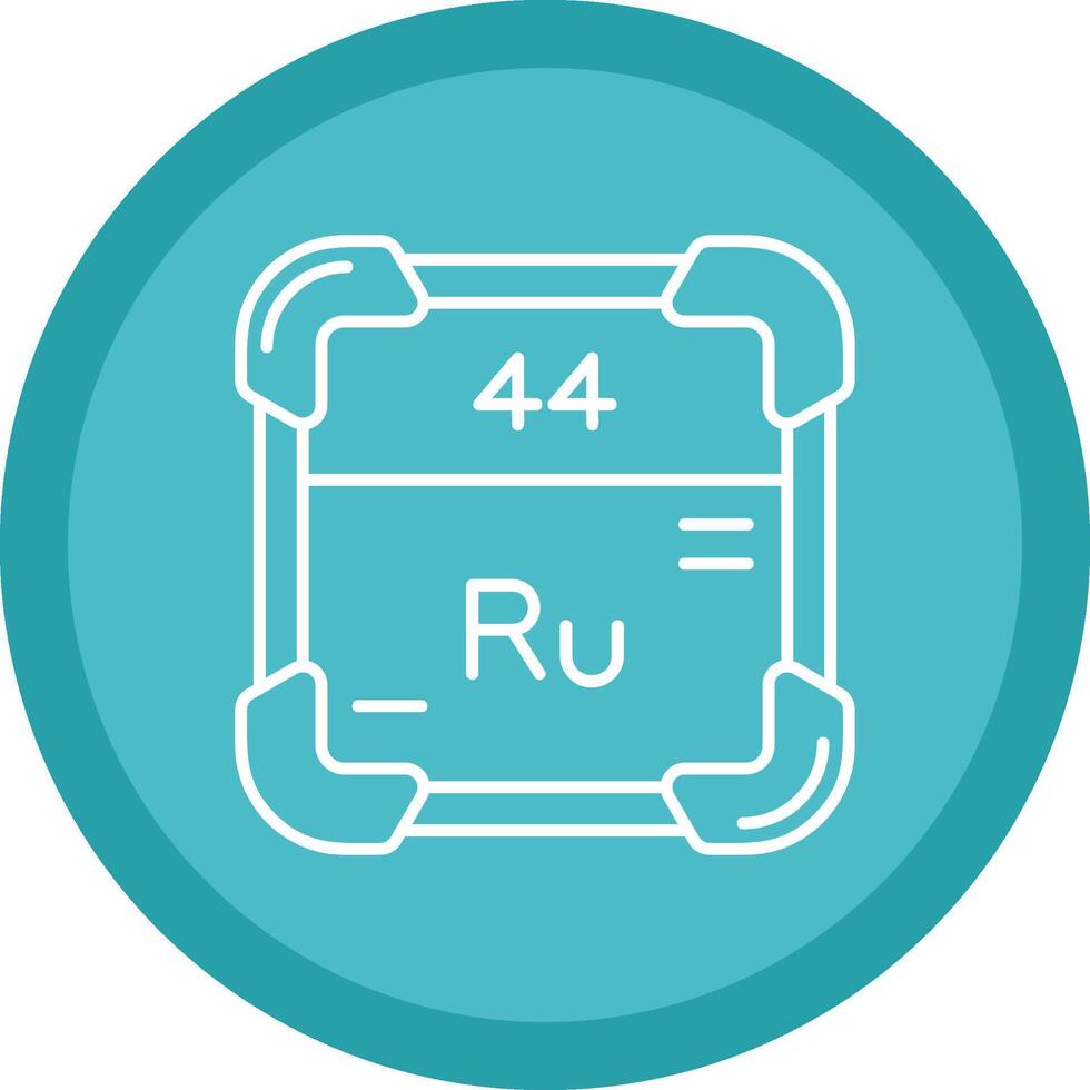 ruthénium plat cercle multicolore conception icône vecteur