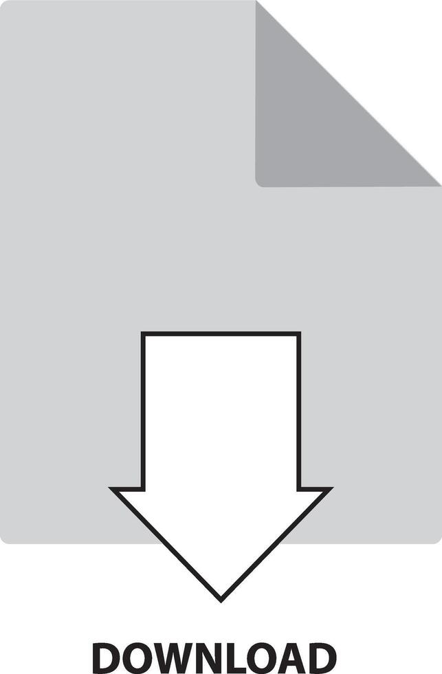 Télécharger document icône application. fichier Télécharger Les données vecteur symbole bouton La Flèche