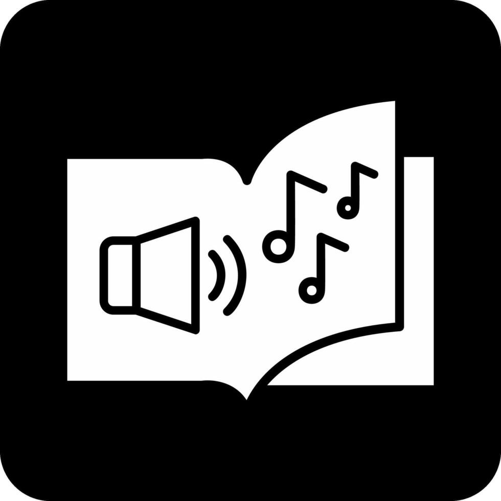 icône de vecteur de livre audio