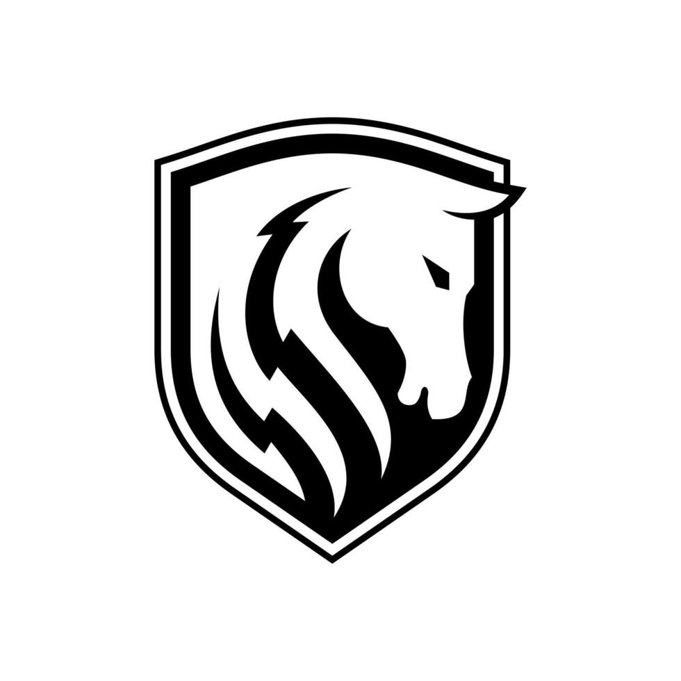 cheval logo conception modèle vecteur illustration