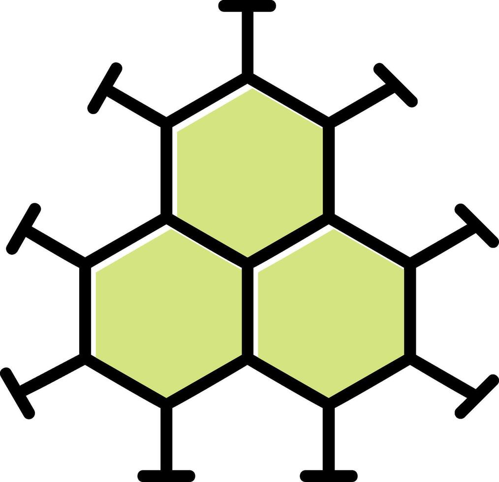 icône de vecteur de molécule