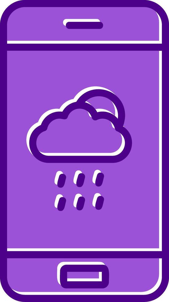 icône de vecteur d'application météo