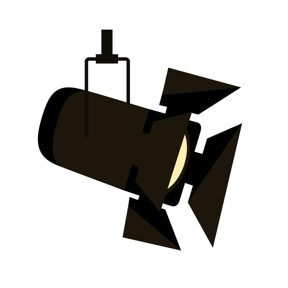 icône de lampe de projecteur vecteur
