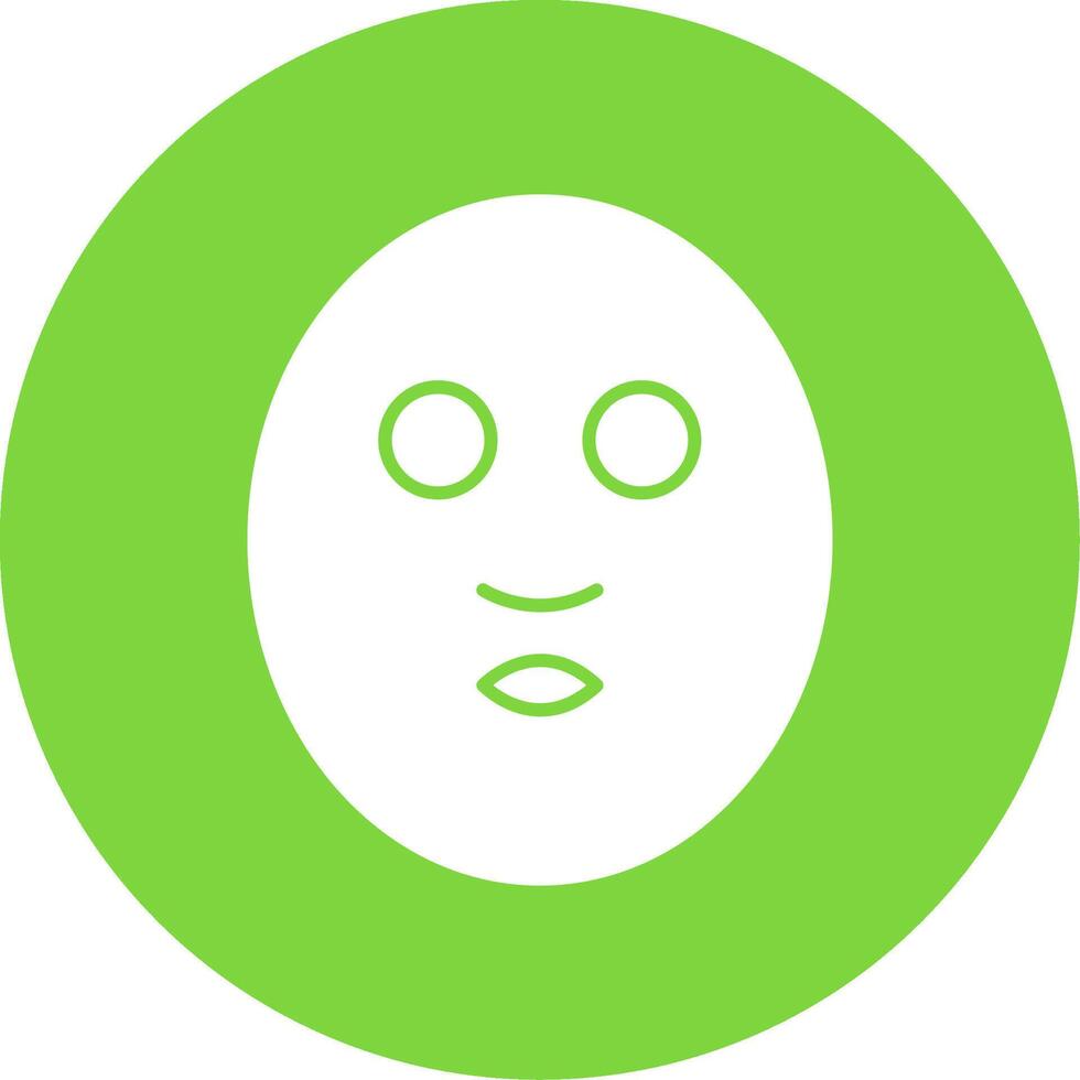 faciale masque glyphe cercle icône vecteur