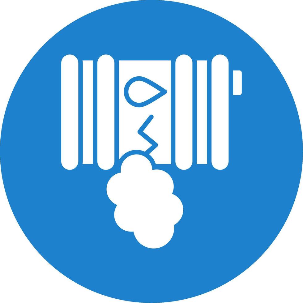 pétrole fuite glyphe cercle icône vecteur