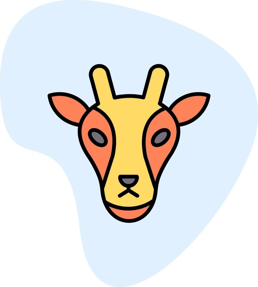 icône de vecteur de girafe