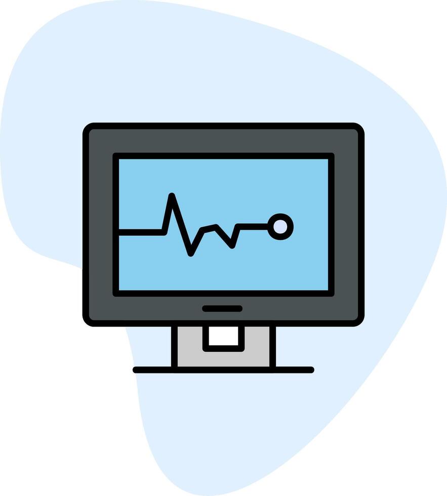 icône de vecteur de cardiogramme