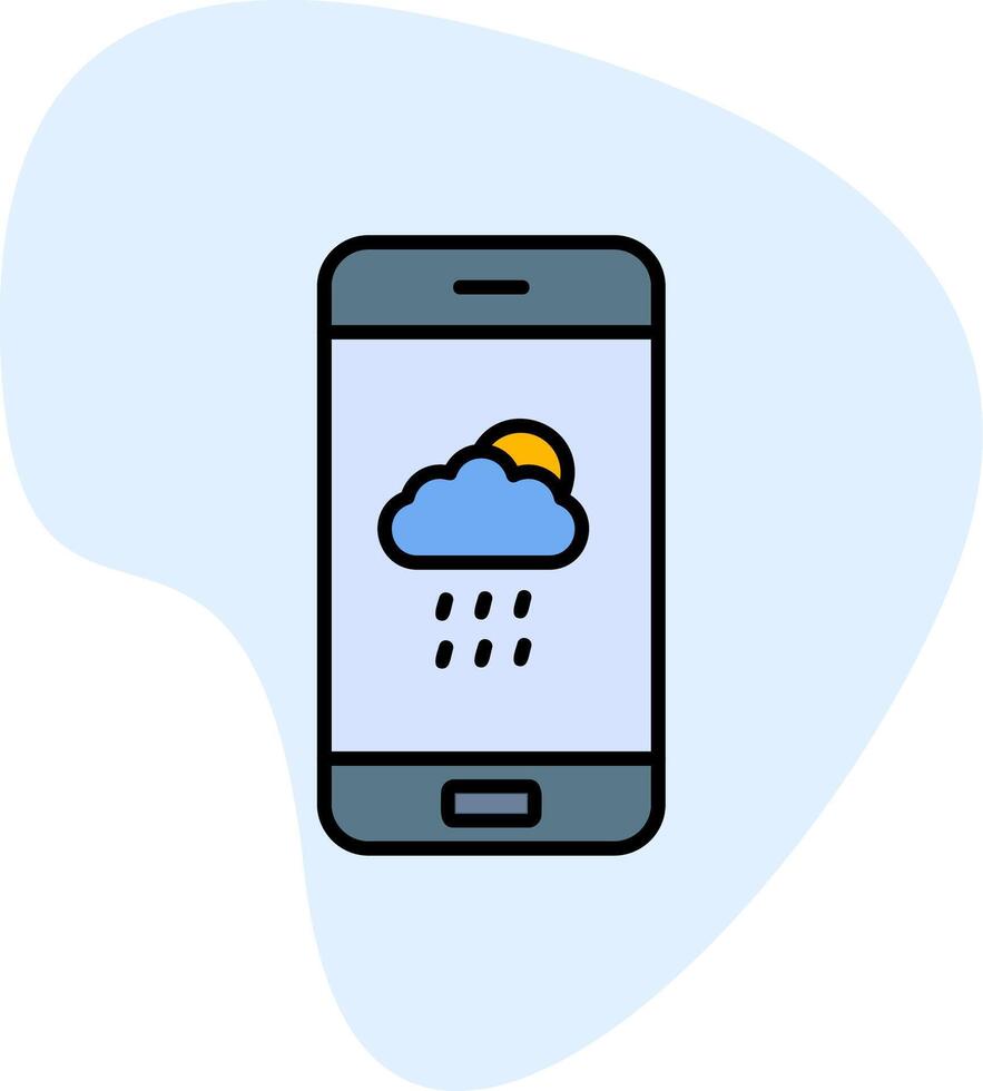 icône de vecteur d'application météo