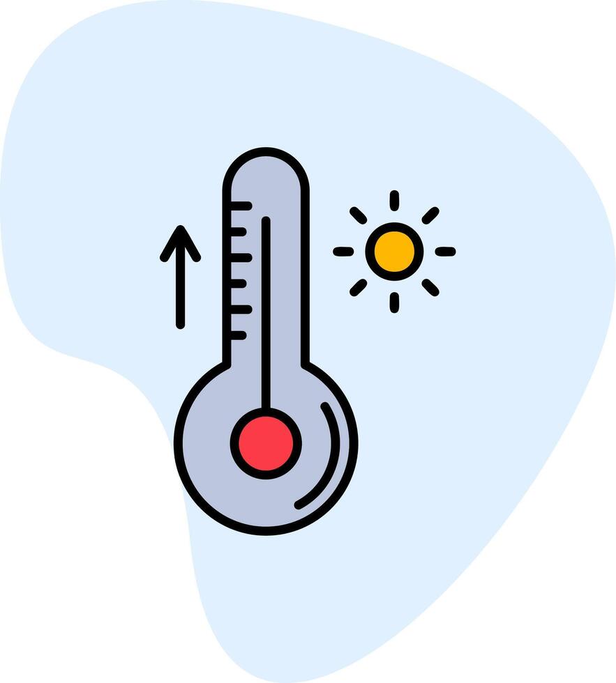 icône de vecteur de thermomètre