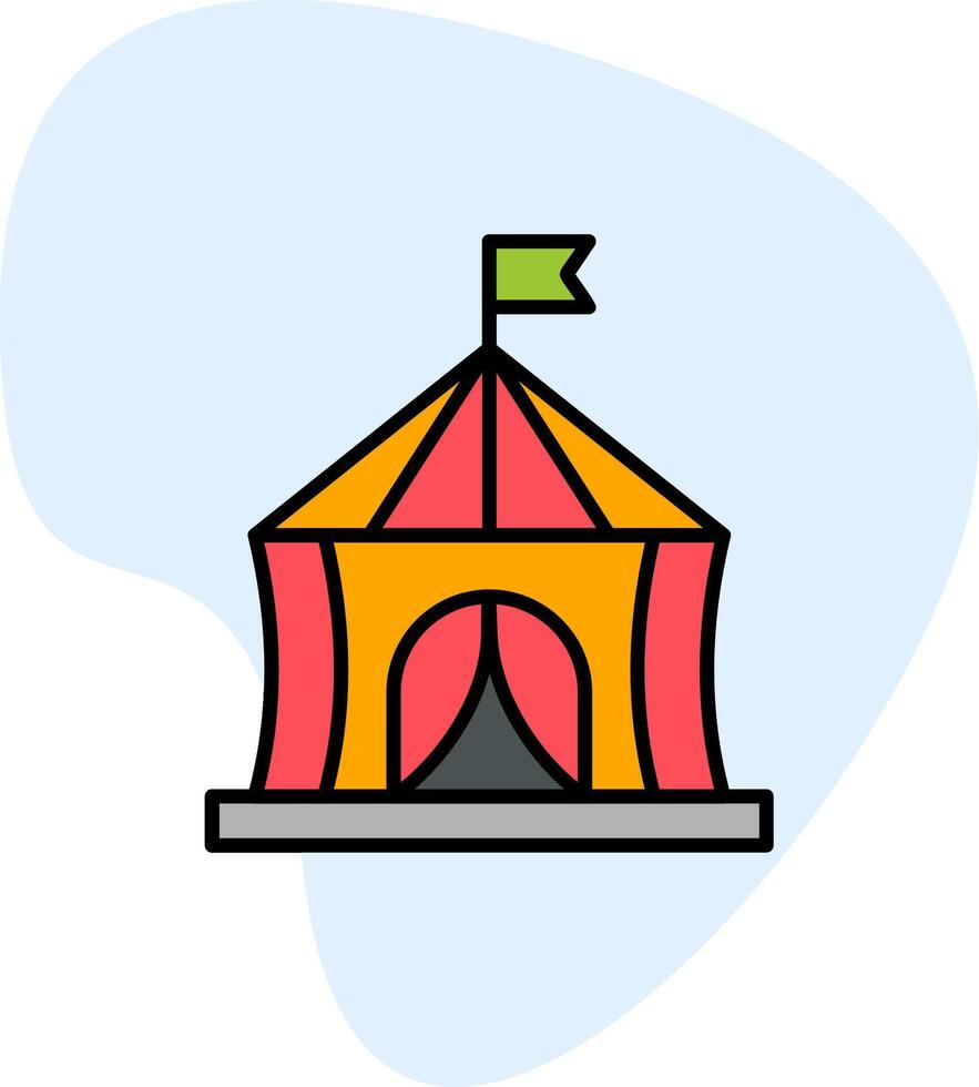 icône de vecteur de tente de cirque