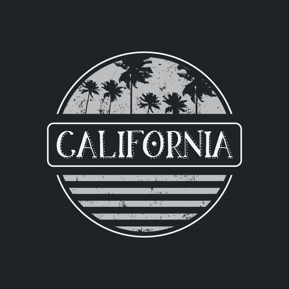 Californie vecteur illustration et typographie, parfait pour tee-shirts, sweats à capuche, impressions etc.
