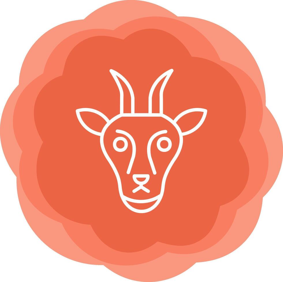 icône de vecteur de chèvre