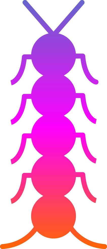 insecte glyphe pente icône vecteur